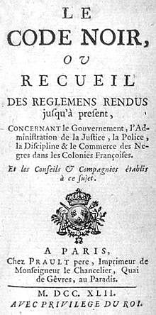 The Code Noir