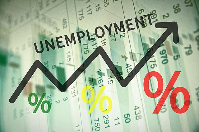 Bureau of Labor Statistics reports that unemployment rose to 14.7%