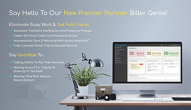 AccountingSuite™ Announces Integration with Biller Genie