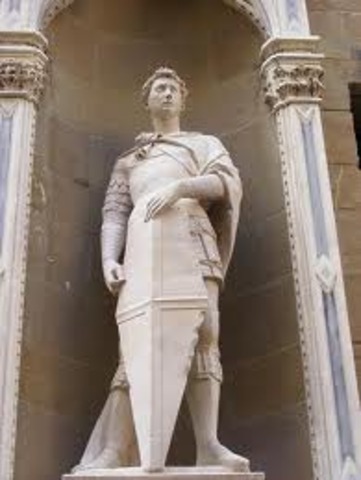 Donatello creates his statue of St. George