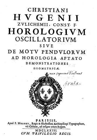 Libro de Huygnes (De horologium oscillatorium)