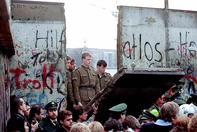 Berlin Wall is torn down