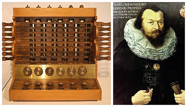 La máquina de Schickard ( Reloj calculadora)