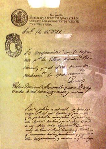 La firma del Acta de la Independencia