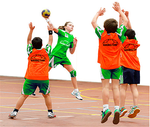 Entrada al equipo de Handball