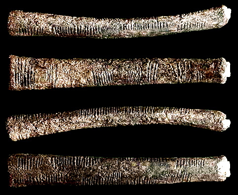 Fichas en hueso Ishango.