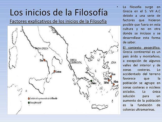 Inicio de la Filosofía.