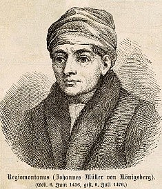 Johannes Muller calculo una nueva tabla de senos y tangente.