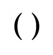 Aparecen los paréntesis. ()