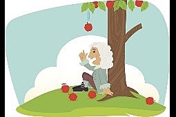 : Newton. Concibió su ley de la gravedad.