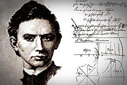 Félix Klein descubrió que la geometría no euclidiana es la geometría de la superficie proyectiva con una sección cónica distinguida