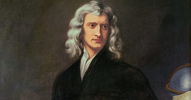 Newton. Concibió su ley de la gravedad
