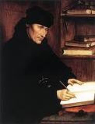 Erasmus writes "The Parise of Folly"