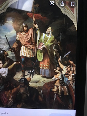 Victoria de Pelayo en Covadonga.