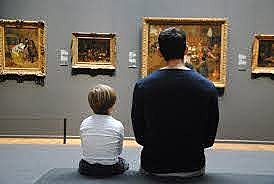 He started to work in a gallery