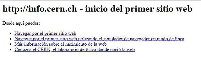 Nace la primera Web