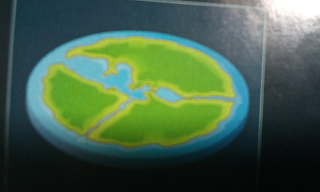 La Terre est un disque plat.entouré d'un océan circulaire