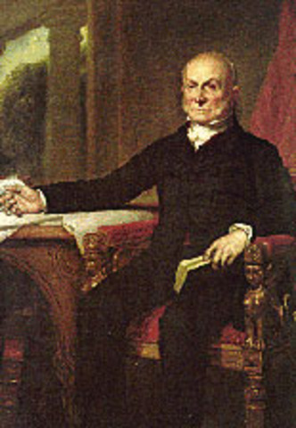 John Quincy Adams is sent to end war
