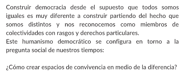 HUMANISMO DEMOCRATICO