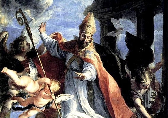 San Agustín y su consagración.