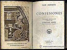 San Agustín escribe 13 libros de Confesiones.