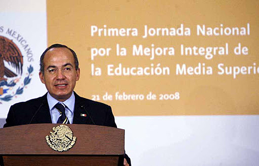 Felipe Calderón y la Educación de México.