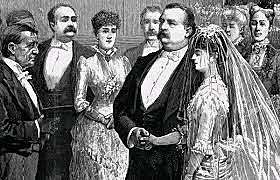 June 2, 1886President Grover Cleveland marries Francis Folsom in the White House Blue Room