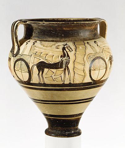 Crátera con carro micénica