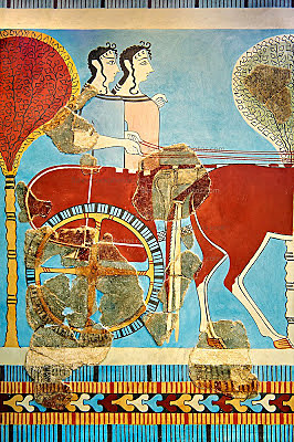 Dos damas en un carro