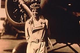 Amelia Earhart becomes the first woman to fly over the Atlantic Ocean.