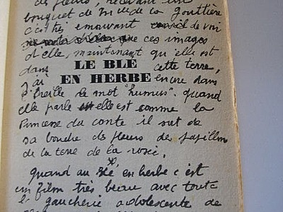 "LE BLÉ EN HERBE" (1923)