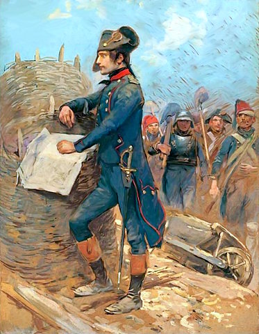 He bacame the artillery commander of the French army in italy