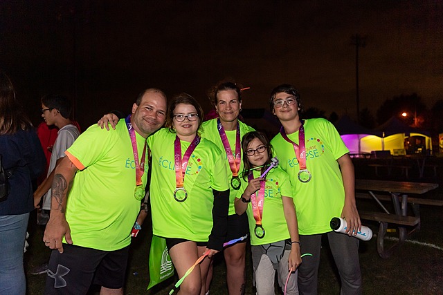 Course Éclipse avec ma famille