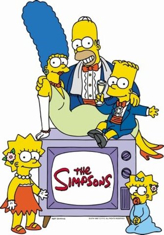 His first issue of The Simpsons on tv