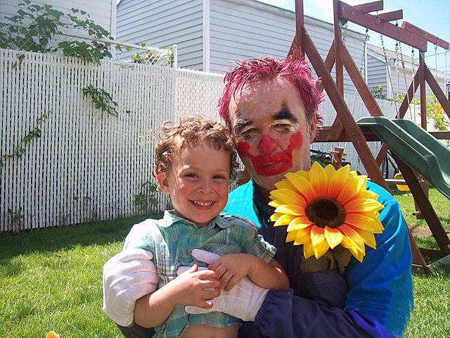 Mon anniversaire avec mon grand-père clown