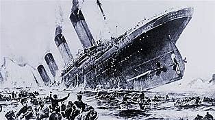 Titanic Sinks