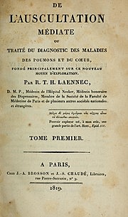 Traité de l'auscultation médiate et des maladies des poumons et du coeur.