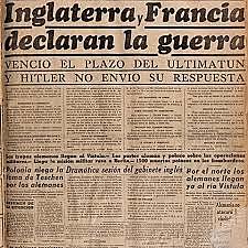 Inglaterra y Francia (aliados) declaran la guerra a Alemania.