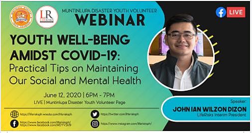 LifeTalk with Muntinlupa Disaster Youth Volunteer