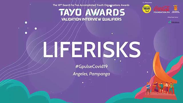 LifeRisks at TAYO Awards Validation Interview Qualifiers