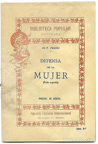 Benito Jr. Feijoo publica 'El discurso en defensa de las mujeres'.