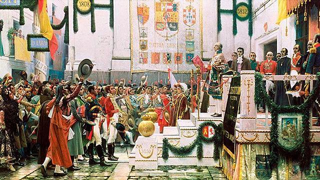 Proclamación de la Constitución Española 1812