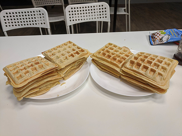 Waffle day at work!