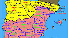 Timeline: P.I. DURANTE LA EDAD MEDIA: 3 culturas  y un mapa político en constante cambio
