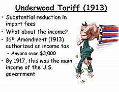 The 1913 Underwood Tariff