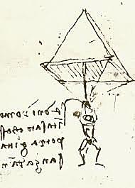 Leonardo invents parachute.