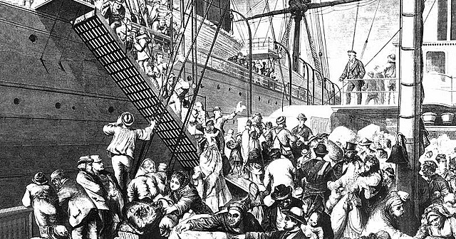 Inicio de la máxima emigración europea