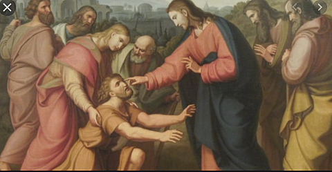 jesus heals a blind man
