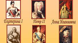 Timeline: Эпоха дворцовых переворотов