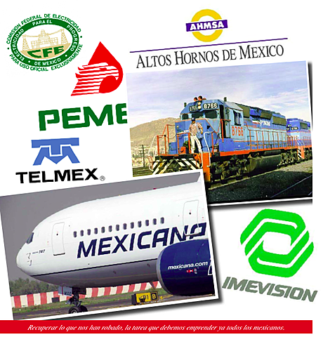 Agrupación de las paraestatales